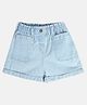 MINI KLUB Cotton Woven Solid Shorts - Blue