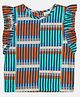 MINI KLUB Viscose Knit Sleeveless Striped Top - Blue
