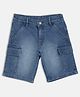 MINI KLUB Cotton Woven Mild Washed Shorts - Blue