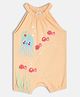 MINI KLUB Cotton Sleeveless Sea Life Printed Romper - Peach