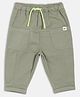 MINI KLUB Cotton Cotton Woven Solid Pant - Grey