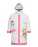 Little Surprise Box PVC Full Sleeves Unicorn Printed Hooded Raincoat - Transparent & Pink