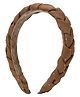 Aye Candy Stones Embellished & Braided Hair Band - Gold