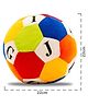 BitFeex Soft Plush Toys Baby Ball with Rattle Sound for Baby Boy Girl Kids Alphabetic Plush Soft Toy Cute Kids Birthday Gift-22 cm Multi Color