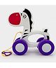 Toybharat Pulling Zebra |Multicolour | Travel Toys | Birthday Gift |Pull Along Toy