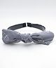 Milyra Bow Applique Detailed Hair Band - Grey