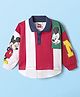Babyhug Disney Terry Knit Full Sleeves Polo Neck Sweatshirt With Mickey Mouse Graphics - Multi Colour