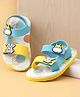 Babyoye Sandals With Animal Applique & Velcro Closure - Yellow