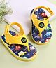 Babyoye Flip Flops With Vehicle Print - Yellow