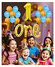 Funcart 1st Birthday boy Balloon Decoration Multicolor - Pack of 24