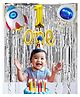 Funcart 1st Birthday Astronaut Balloon Decoration Multicolor - Pack of 8