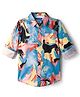 Pine Kids Cotton Woven Full Sleeves Printed Shirt - Light Blue