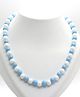 Aabacus Glass Beads Detailed Necklace - Sky Blue