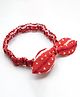 Aabacus Heart & Stars Designed Bow Applique Detailed Headband - Red
