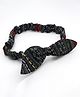 Aabacus Abstract Designed Bow Applique Detailed Headband - Black & Brown