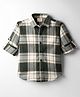 Rikidoos Cotton Woven Full Sleeves Checked Shirt - Green