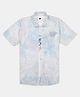 CAVIO Cotton Woven Half Sleeves Abstract Printed Shirt & Tee Set - Blue