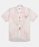CAVIO Cotton Woven Half Sleeves Abstract Printed Shirt & Tee Set - Peach