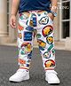 Babyhug Disney Terry Knit Full Length Lounge Pant With Lion King Print - White