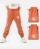 SuperBottoms Cotton Blend Knit Pack Of 3 Yay I Did It Text Printed Joggers - Brown