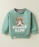 Pink Rabbit Interlock Knit Full Sleeves T-Shirt With Teddy Print - Mint