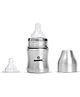 Speedex Stainless Steel Infant Baby Feeding Bottle  125ml | Medium-Flow Nipple | No Extra Nipples | Milk Bottle for Newborns  Set of 1