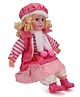 ToyMark Fashion Doll With Jacket & Cap Pink White - Height 52.5 cm