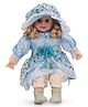 ToyMark Fashion Doll With Floral Print Frock Blue - Height 52.5 cm