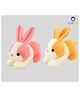 CuddleNest 30 cm CuddelNest Rabbit pair - Multicolor (Pack of 2)