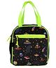 Smily Kiddos Joy Lunch Bag With Insulation Alien Theme - Black