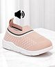 Lil Lollipop Polka Dots Designed Musical Shoes - Peach