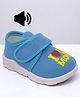 Lil Lollipop I Love You Mom Text Designed Musical Shoes - Blue