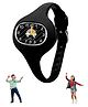 Spiky Rainbow Designed Analogue Watch - Black
