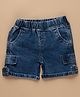 PURPLE UNITED KIDS Denim Woven Solid Shorts - Dark Blue