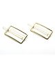 Pihoo Rectangle Designed Hair Clips - Golden