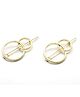 Pihoo Snowman Designed Hair Clips - Golden