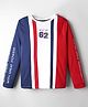 Pine Kids Marvel Single Jersey Knit Full Sleeves T-Shirt with Front & Back Spider-Man Graphics - White Blue & Red