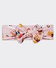 THE PLUSH CLUB Puppies Designed Bow Applique Detailed Headband - Pink