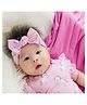 THE PLUSH CLUB Bow Applique Detailed Unicorn Designed Headband - Pink