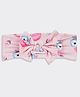 THE PLUS CLUB Baby Owls Designed Bow Applique Detailed Headband - Pink
