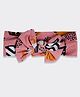 THE PLUSH CLUB Abstract Designed Bow Applique Detailed Headband - Pink