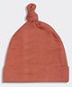 THE PLUSH CLUB Bamboo Solid Beanie Cap - Orange
