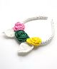 Milyra Floral Crochet Embroidered Bow Designed Hair Band - Multi Colour