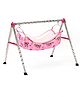Semi Foldable Cradle With Round Frame - Pink