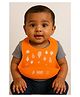 BabySafeHouse Waterproof Silicon Bib/Apron for Feeding & Weaning Infants and Toddlers, BPA Free,  Reusable & Easily Washable with Adjustable Collar for 6 months to 4 year Olds (Orange)