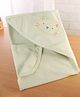 Simply Terry Knit Hooded Bear Printed Towel L 83 x B 77 cm - Light Green