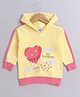 BUMZEE Looper Full Sleeves Air Balloon Printed Hooded Sweatshirt - Yellow