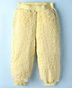 Little Kangaroos Woven Full Length Fleece & Woollen Lounge Pant - Lemon