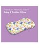 ADMIRAE Premium Memory Foam Baby and Toddler Pillow for Head, Neck and Back Support | Removable Cover | Perfect for Sleeping, Reading, Resting | Animals Print
