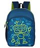 Harissons R59 Robokid Imperial blue Green School Bag for Kids.(Age 6 to 9 Year  16 Inches.)